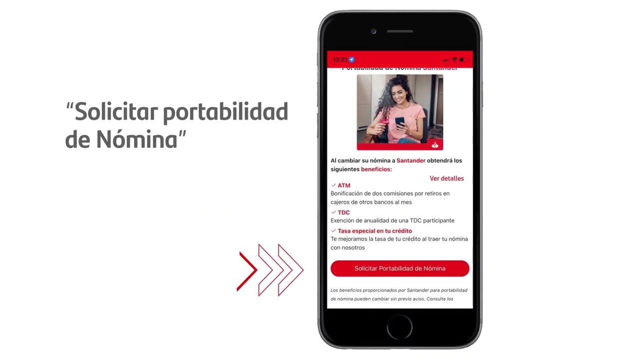 beneficios nomina santander